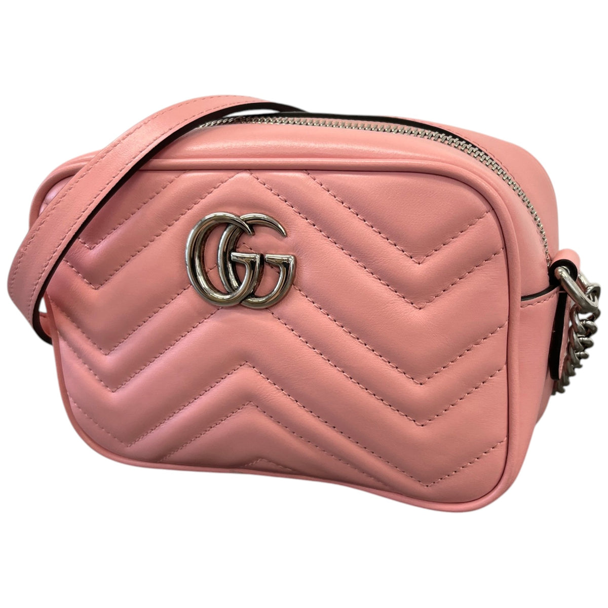 Women's Small GG Marmont Camera Crossbody Bag Pink - Photo 5
