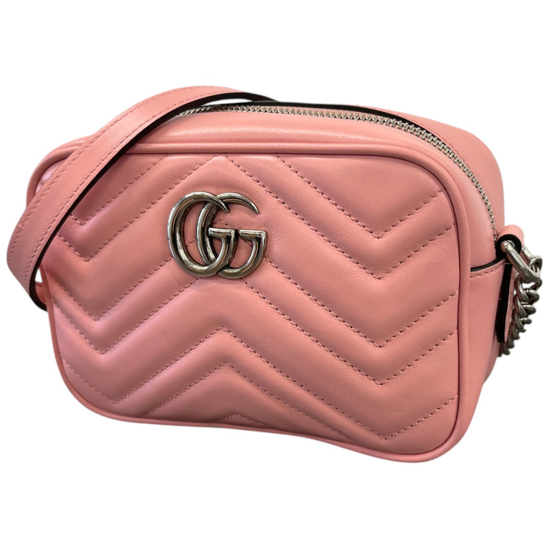 Women's Small GG Marmont Camera Crossbody Bag Pink