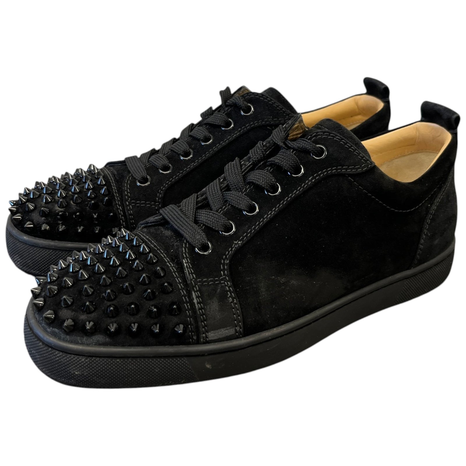 Men's Louis Junior Flat Low Trainers Black Size UK 7.5 / EU 41.5 - Photo 9