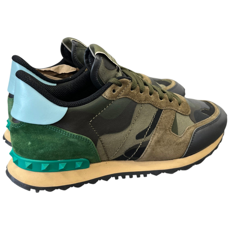 Men's Rockrunner Camouflage Low Trainers Green Size UK 7 / EU 41