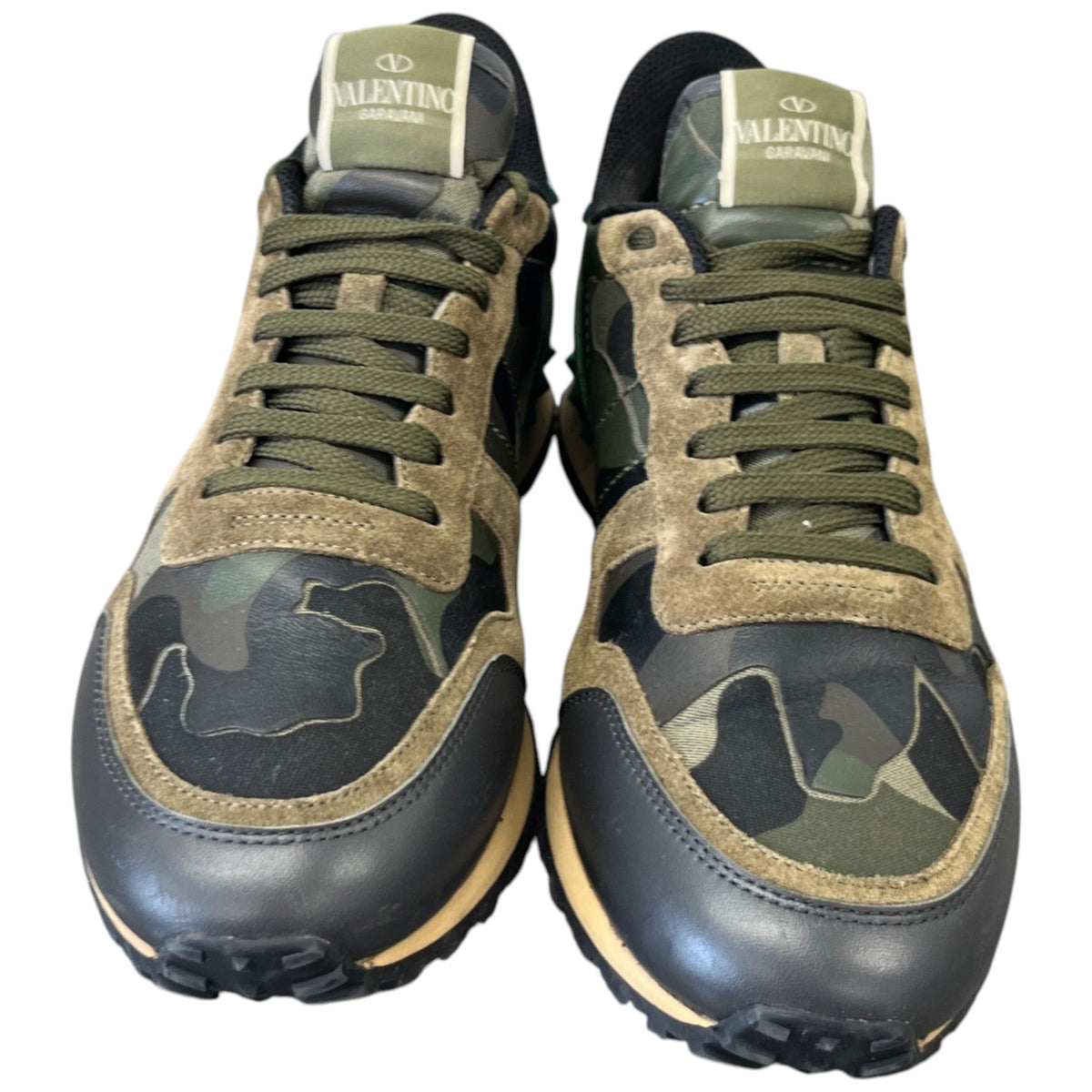Men's Rockrunner Camouflage Low Trainers Green Size UK 7 / EU 41 - Photo 6