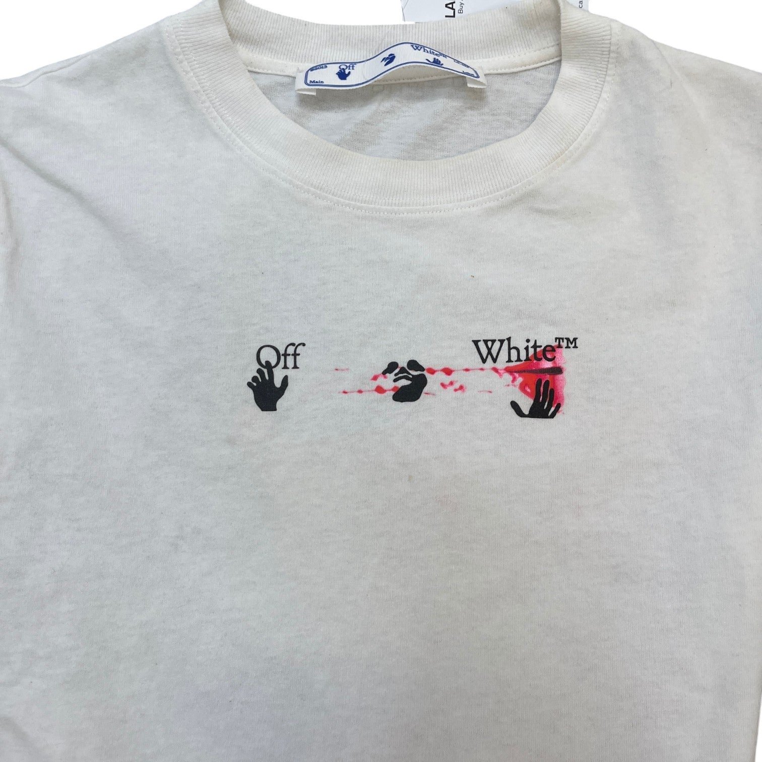 Men's Arrow Logo T-Shirt White Size XS - Photo 5