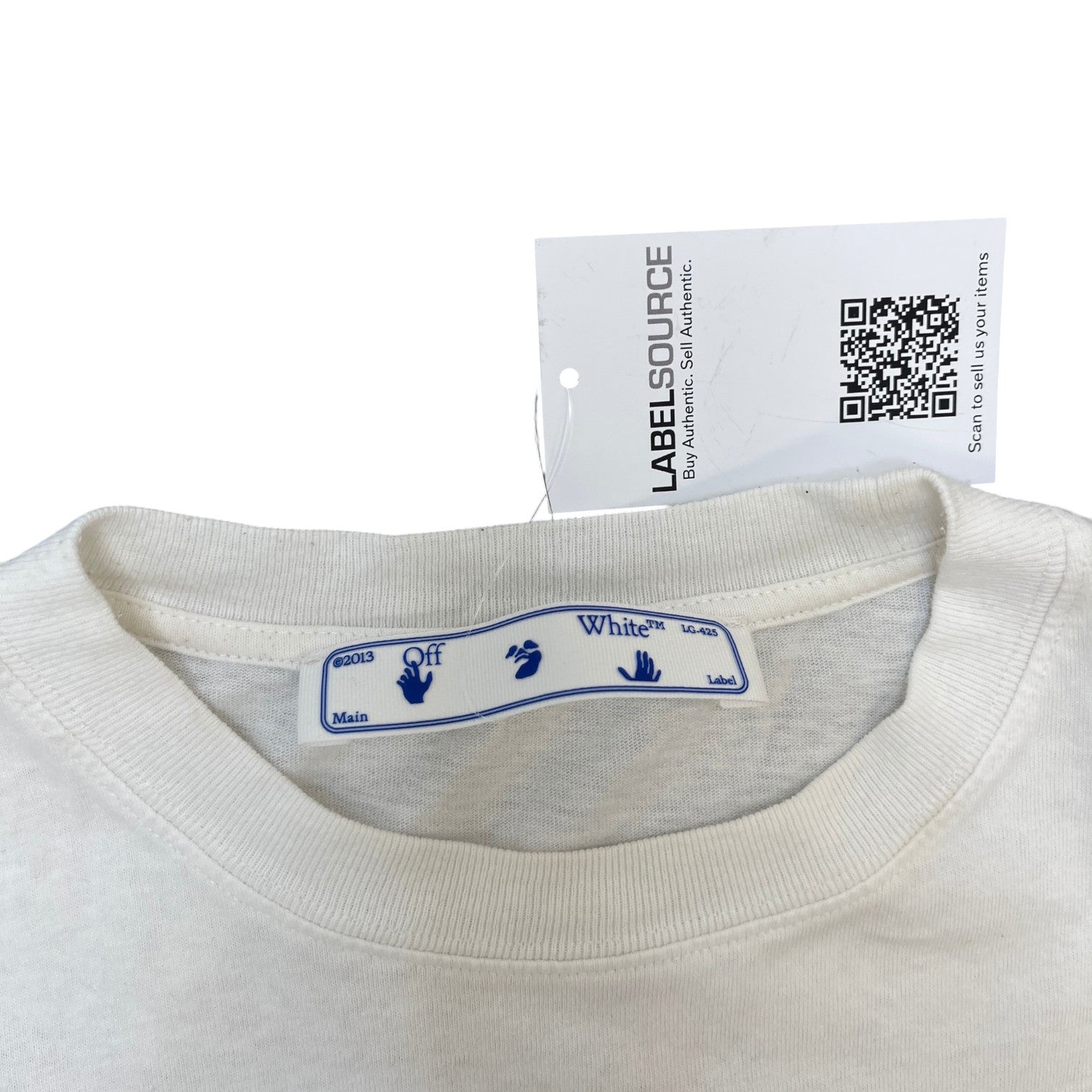 Men's Arrow Logo T-Shirt White Size XS - Photo 6