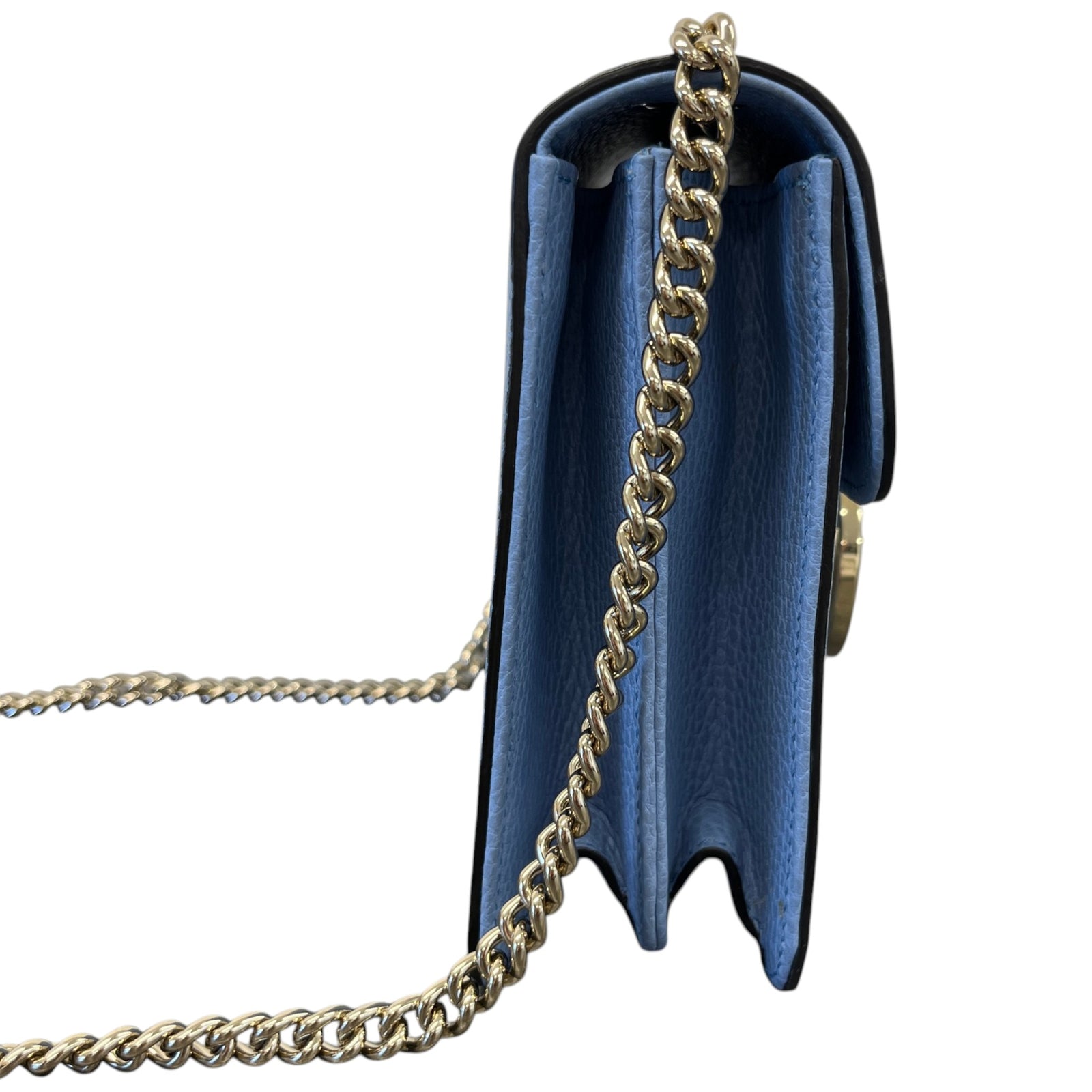 Women's Interlocking G Crossbody Bag Blue - Photo 6