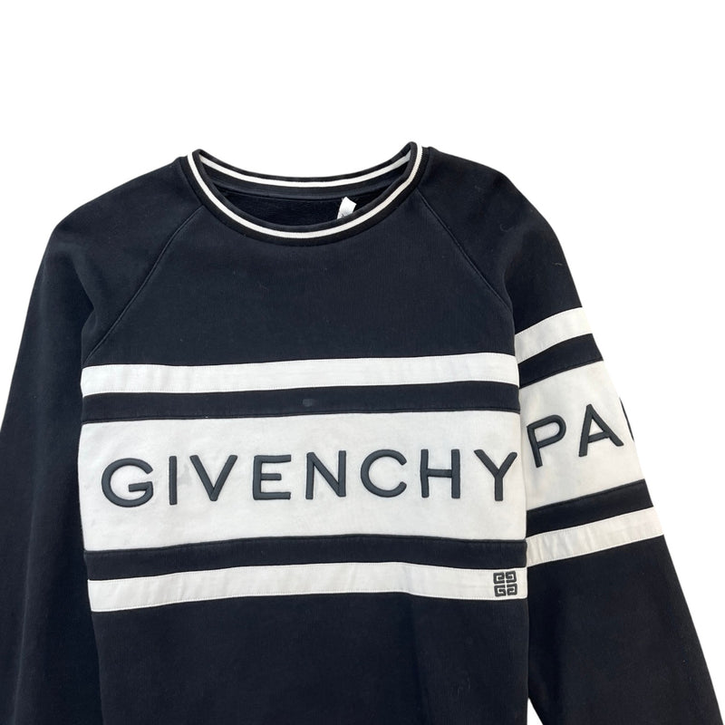 Men's Embroidered Logo Sweatshirt Black Size M