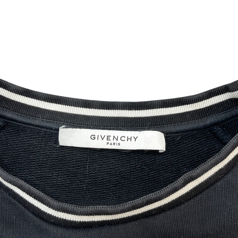 Men's Embroidered Logo Sweatshirt Black Size M