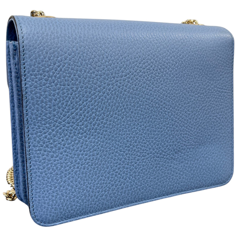 Women's Interlocking G Crossbody Bag Blue