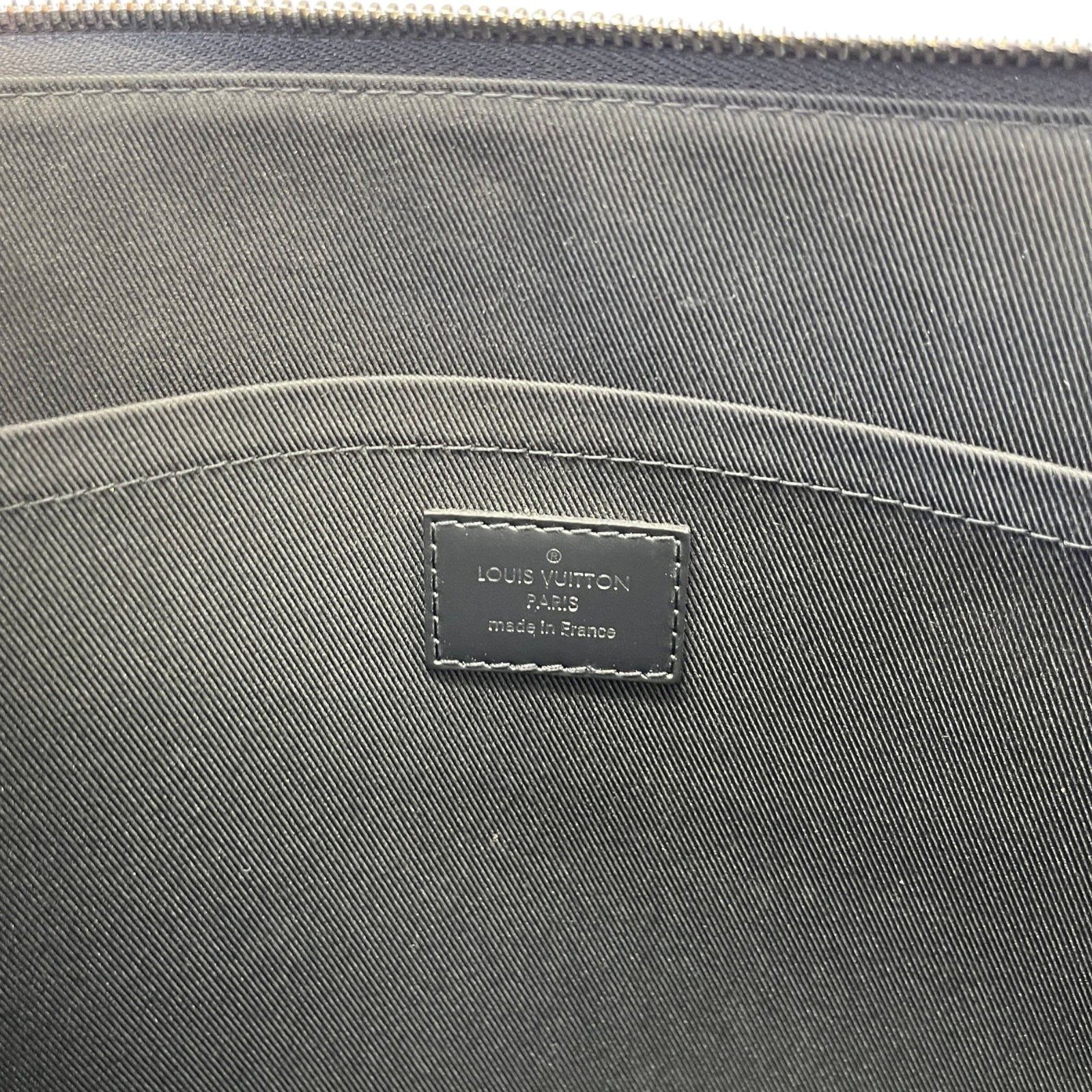 Men's Damier Graphite Pochette Jour Pouch Black - Photo 9