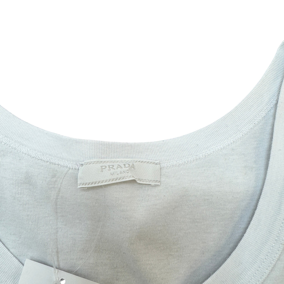 Men's Plaque Logo Vest White Size XL - Photo 4