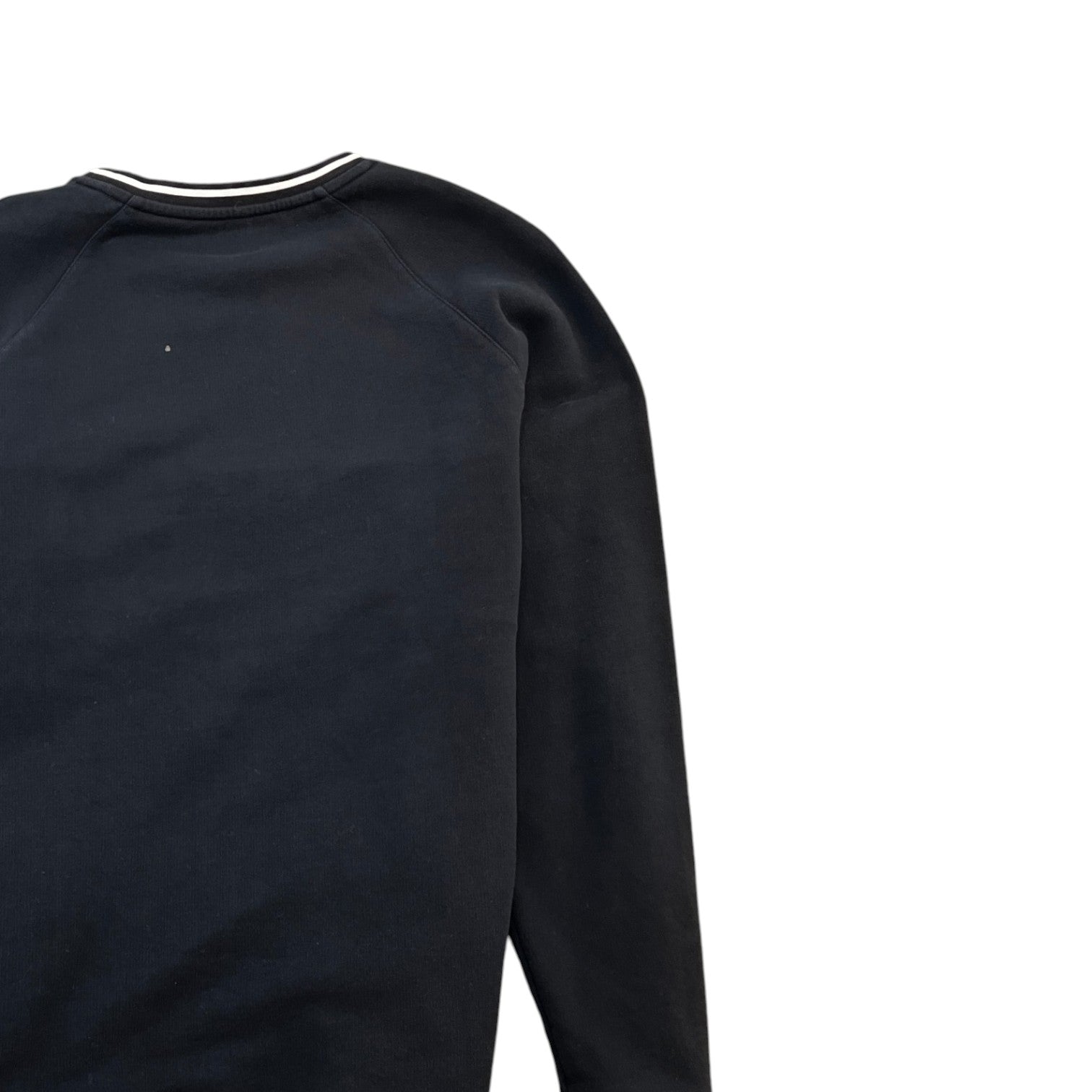 Men's Embroidered Logo Sweatshirt Black Size M - Photo 4