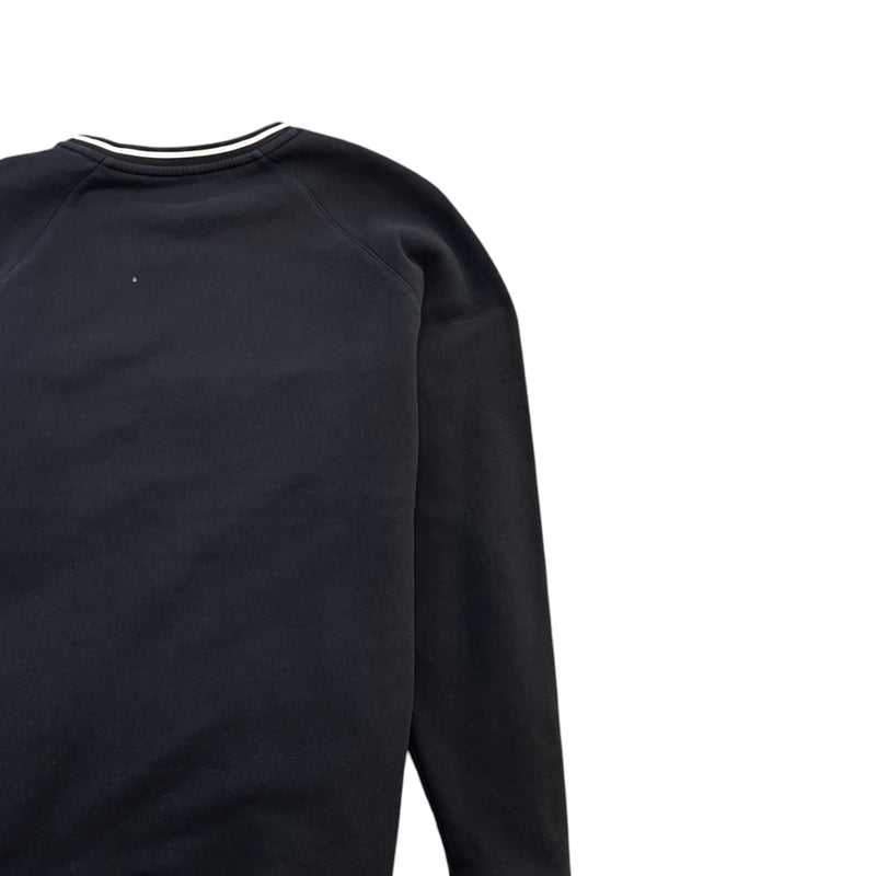 Men's Embroidered Logo Sweatshirt Black Size M