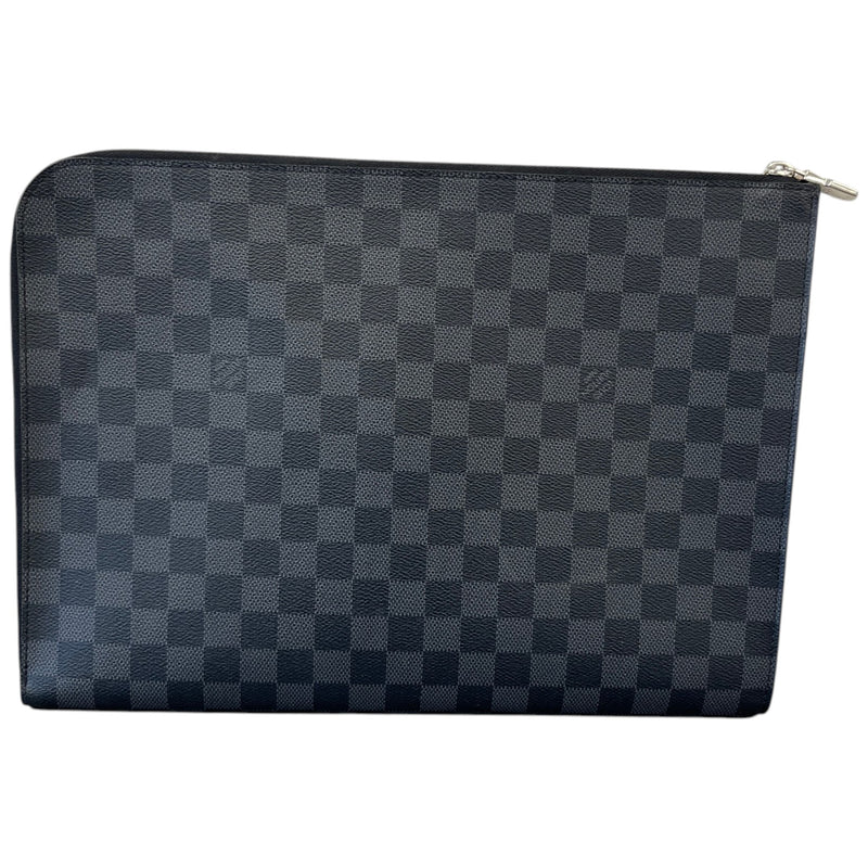 Men's Damier Graphite Pochette Jour Pouch Black