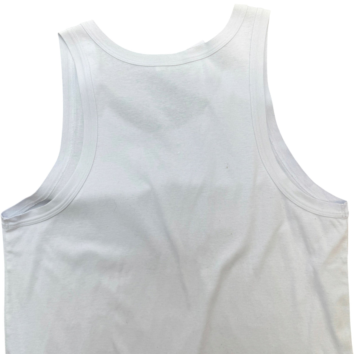 Men's Plaque Logo Vest White Size XL - Photo 5