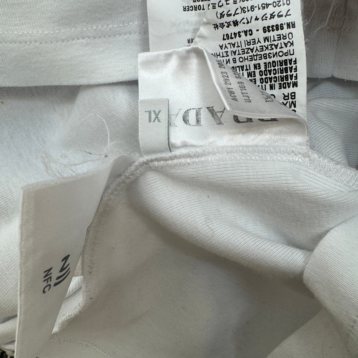 Men's Plaque Logo Vest White Size XL - Photo 6