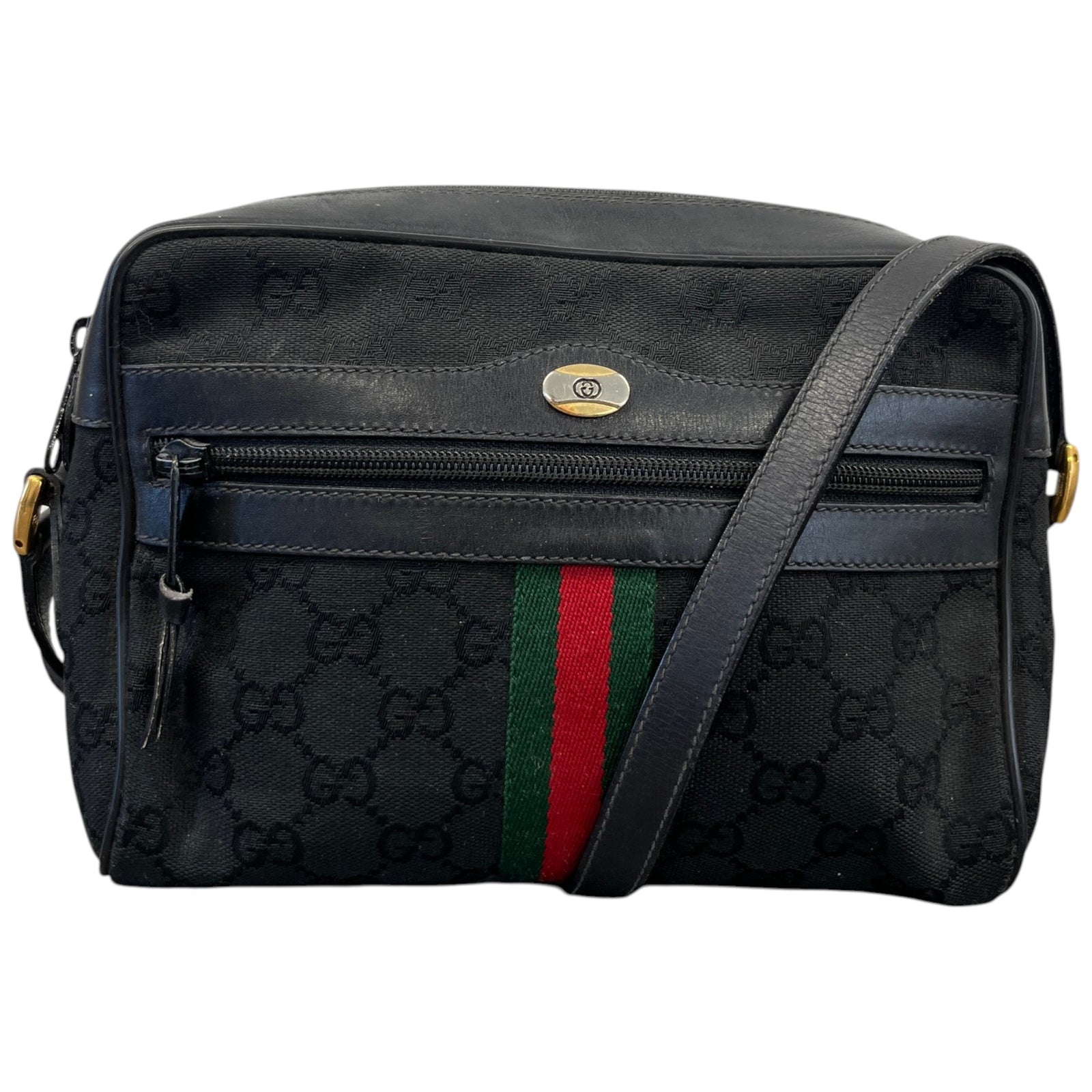 Women's Gg Supreme Ophidia Bag Black - Photo 1