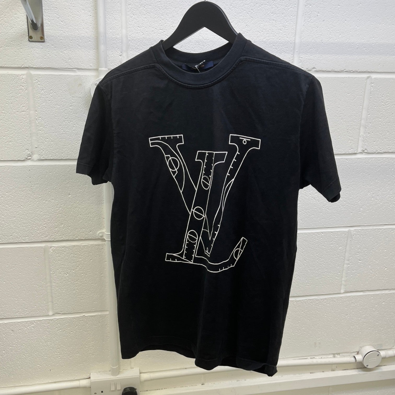Men's X Nba Logo Print T-Shirt Black Size S - Photo 7