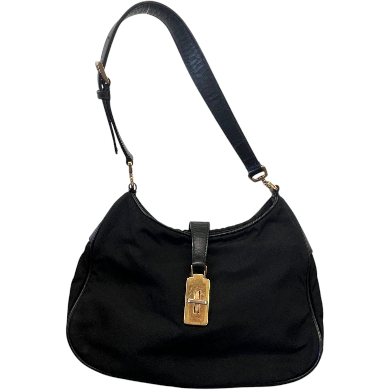 Women's Tessuto Nylon Handbag Black - Photo 1