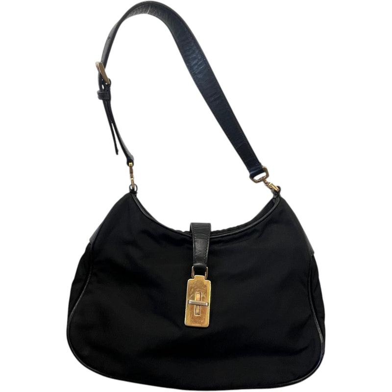 Women's Tessuto Nylon Handbag Black
