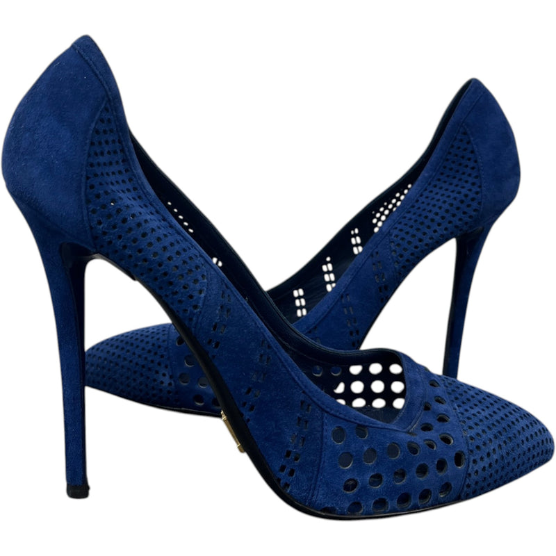 Women's Laser Cut Print Heels Nude Size UK 6 / EU 39