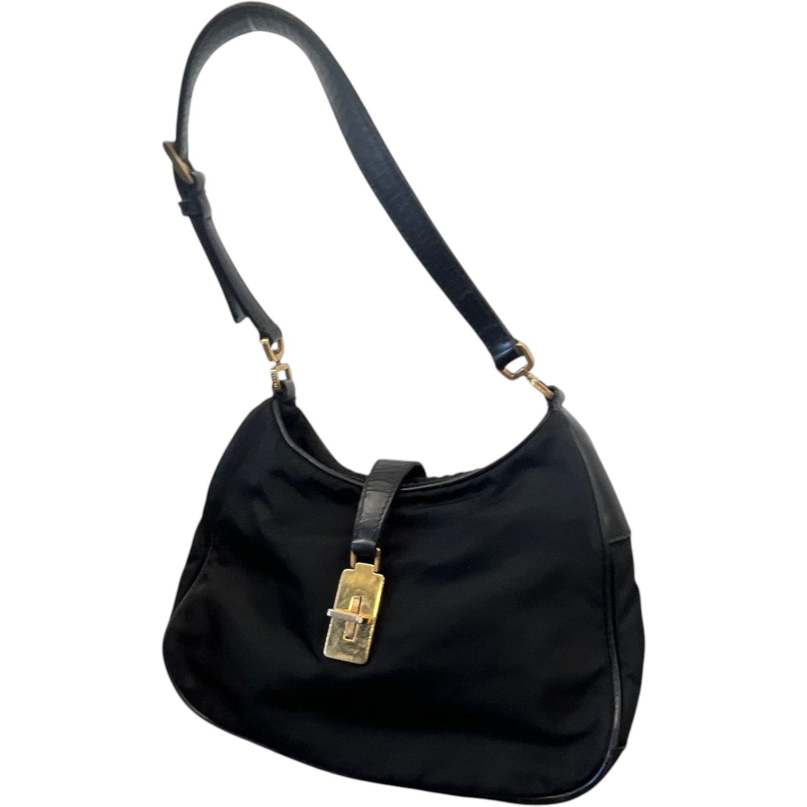 Women's Tessuto Nylon Handbag Black - Photo 4