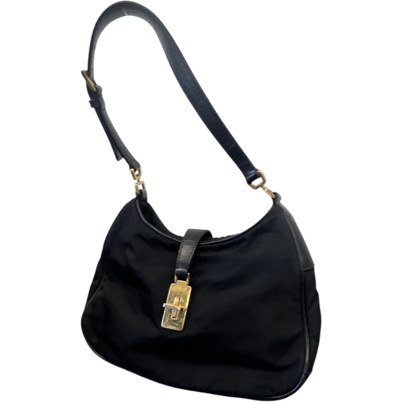 Women's Tessuto Nylon Handbag Black