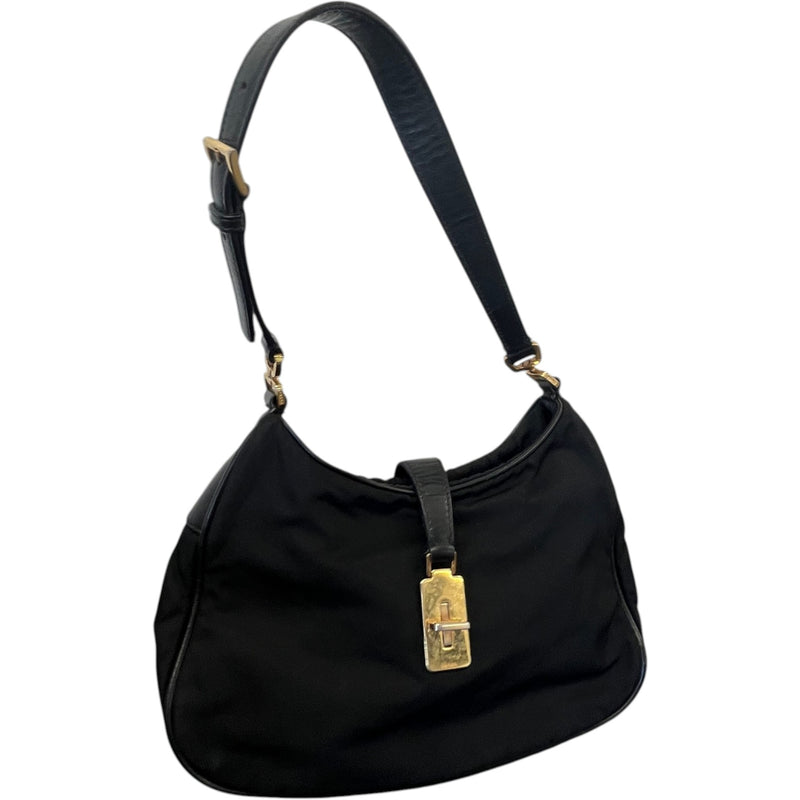 Women's Tessuto Nylon Handbag Black