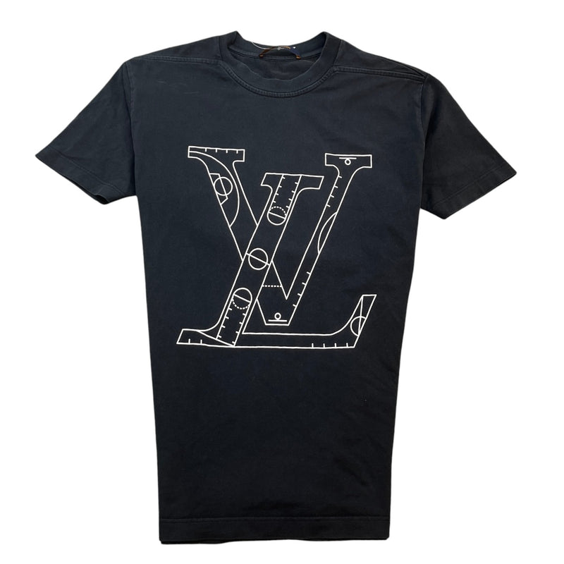 Men's X Nba Logo Print T-Shirt Black Size S