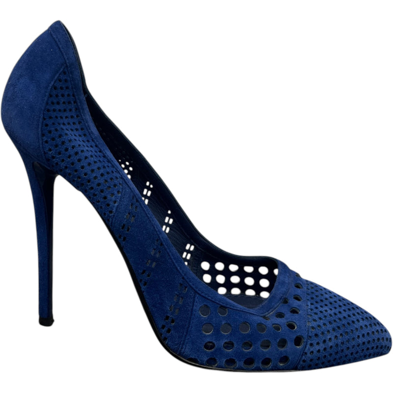Women's Laser Cut Print Heels Nude Size UK 6 / EU 39