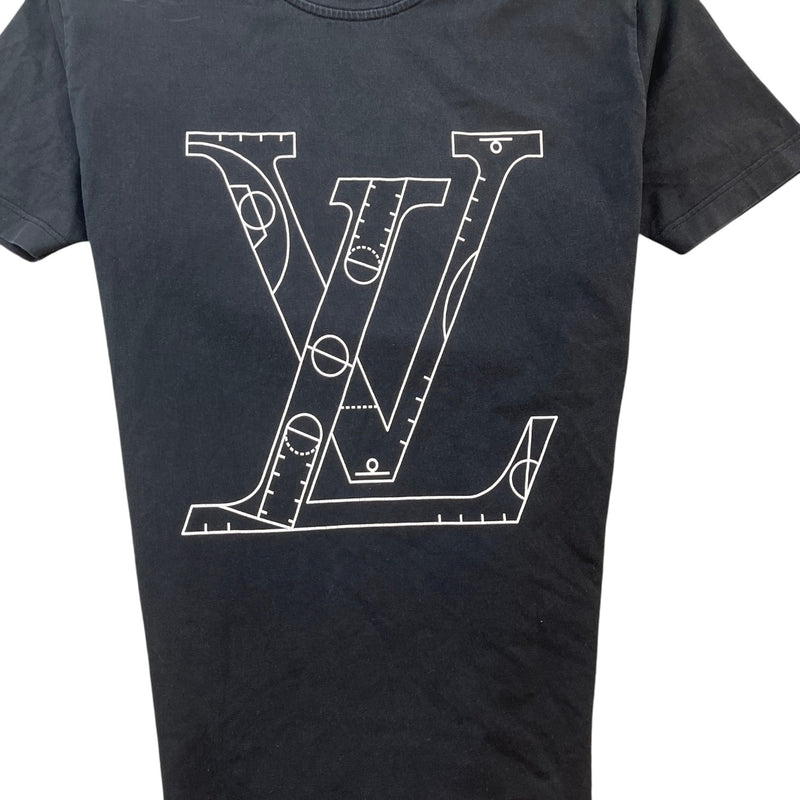 Men's X Nba Logo Print T-Shirt Black Size S