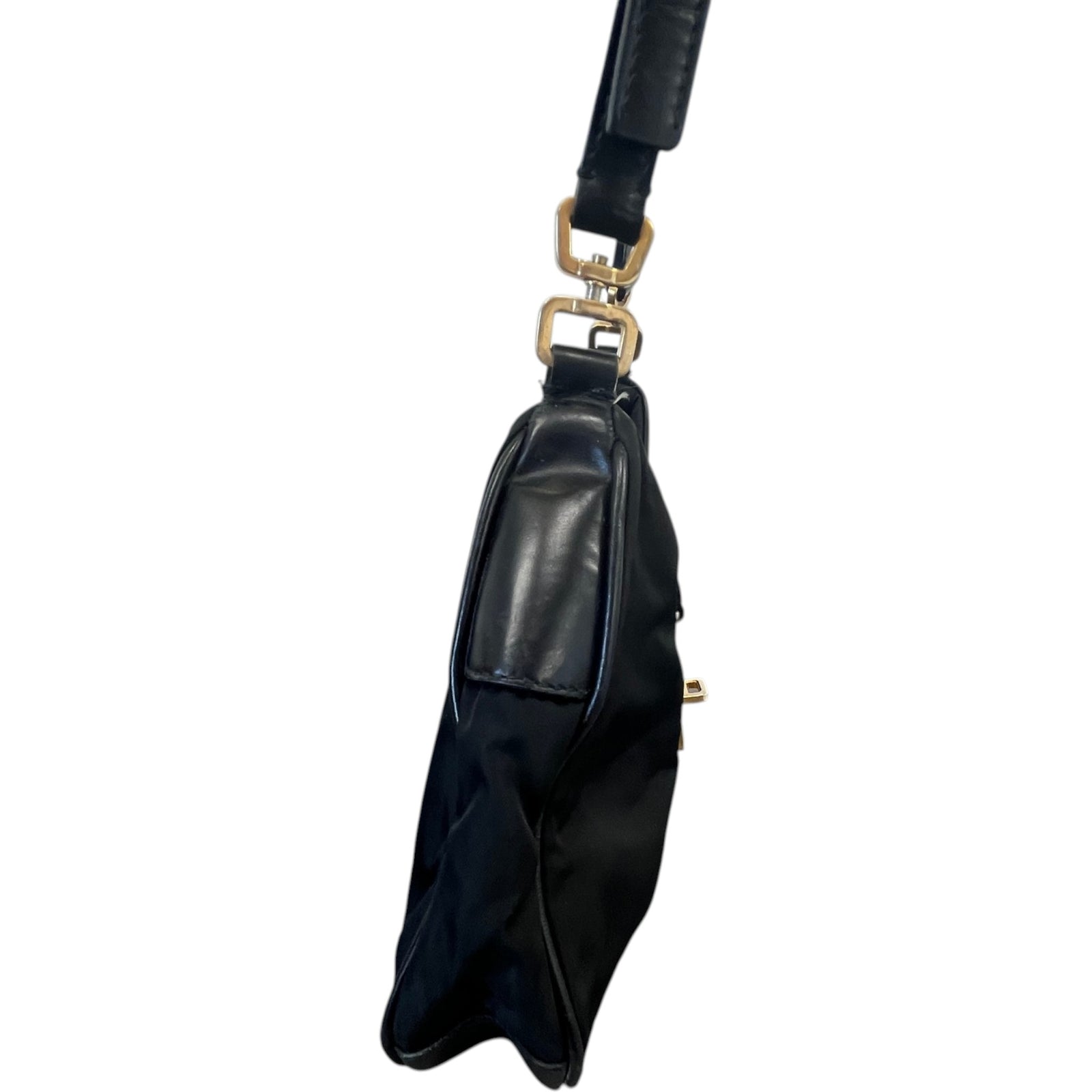 Women's Tessuto Nylon Handbag Black - Photo 6