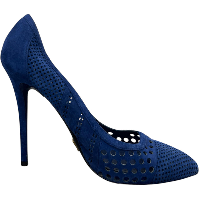 Women's Laser Cut Print Heels Nude Size UK 6 / EU 39