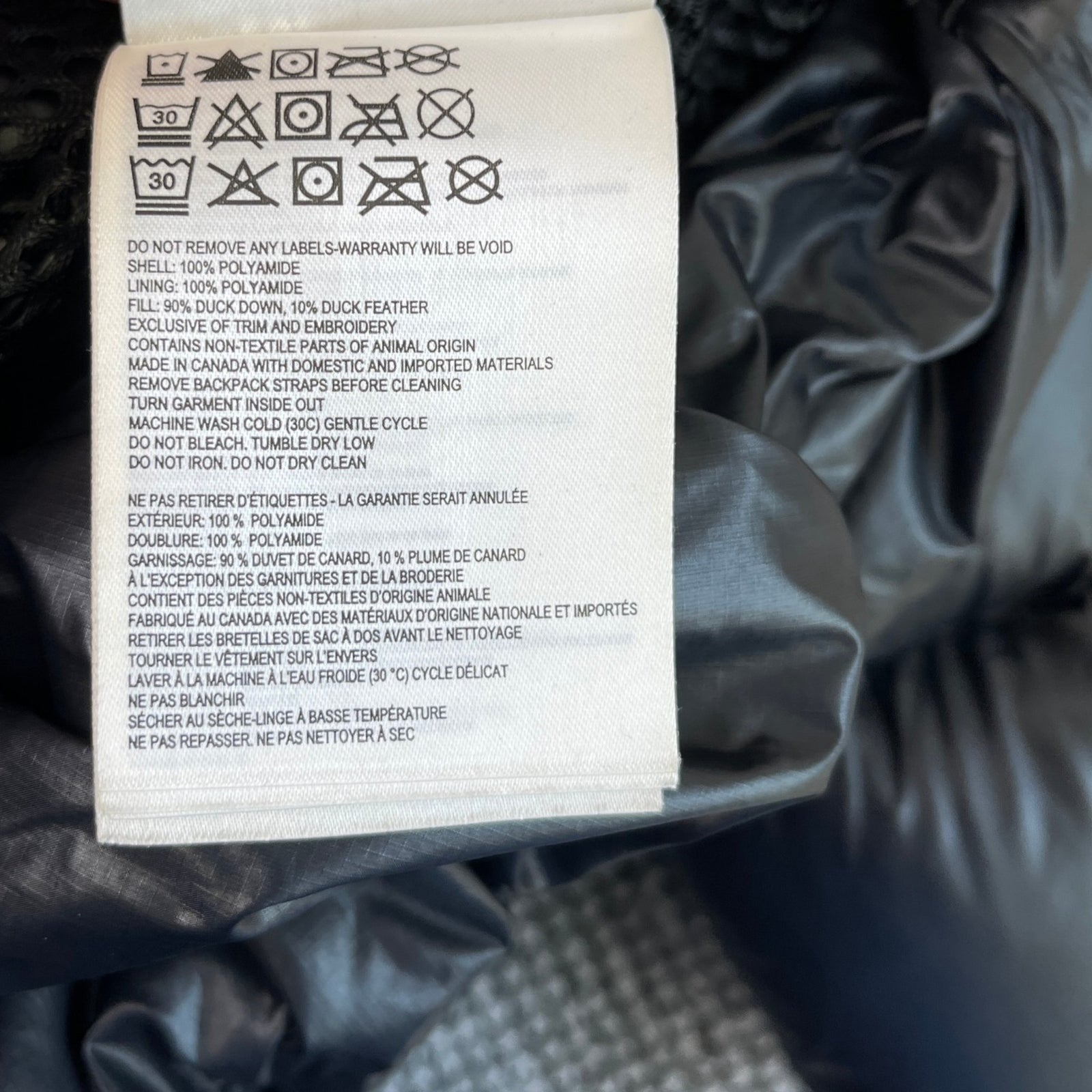Men's Crofton Down Jacket Black Size M - Photo 7