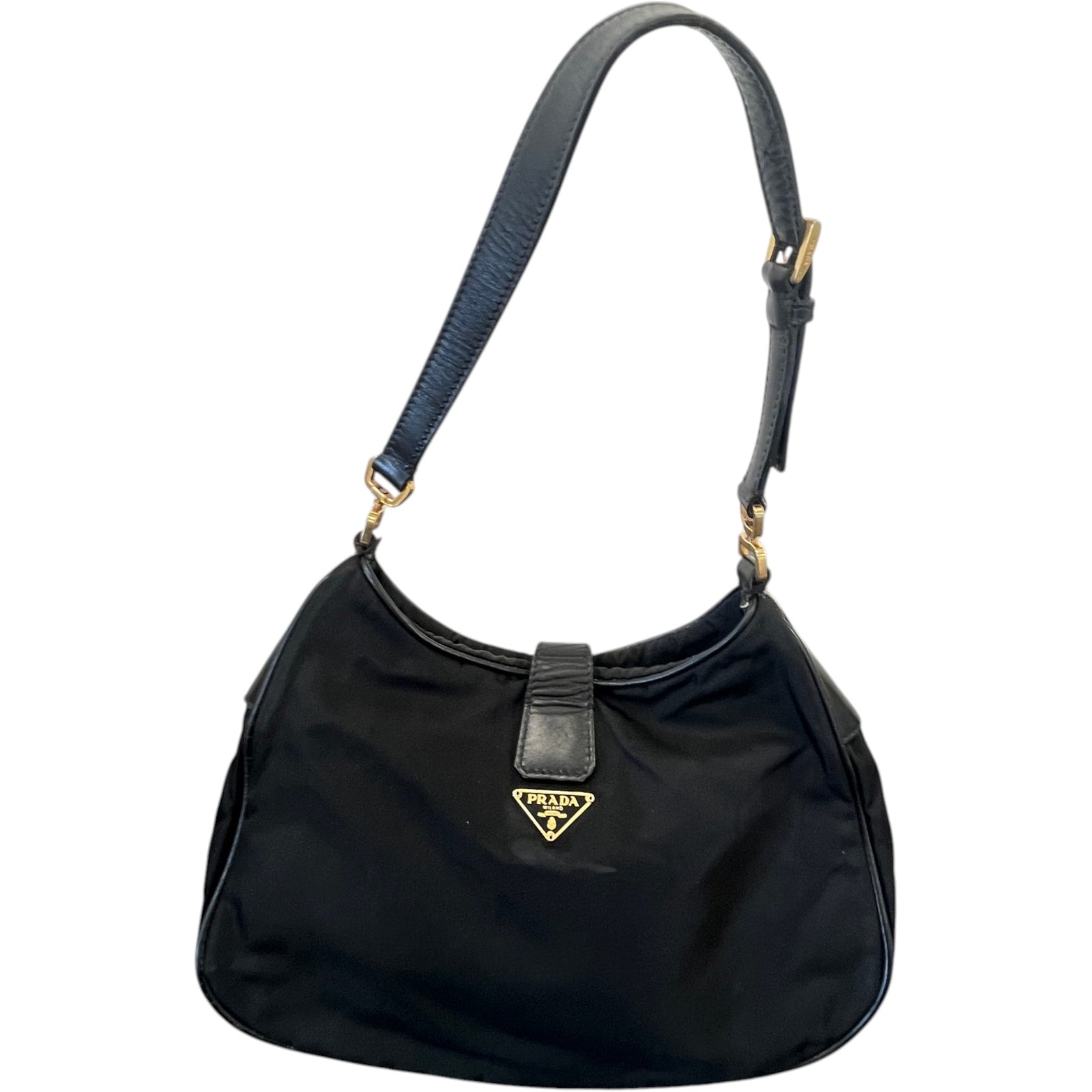 Women's Tessuto Nylon Handbag Black - Photo 3