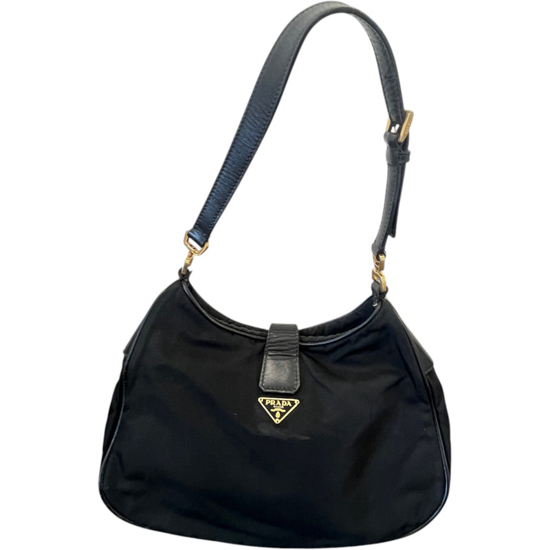 Women's Tessuto Nylon Handbag Black