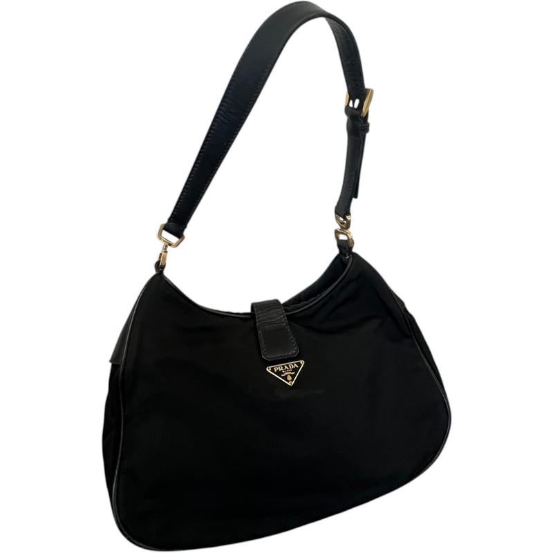Women's Tessuto Nylon Handbag Black