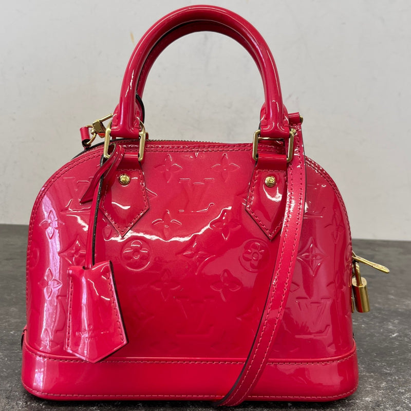 Women's Monogram Vernis Alma BB Handbag Pink