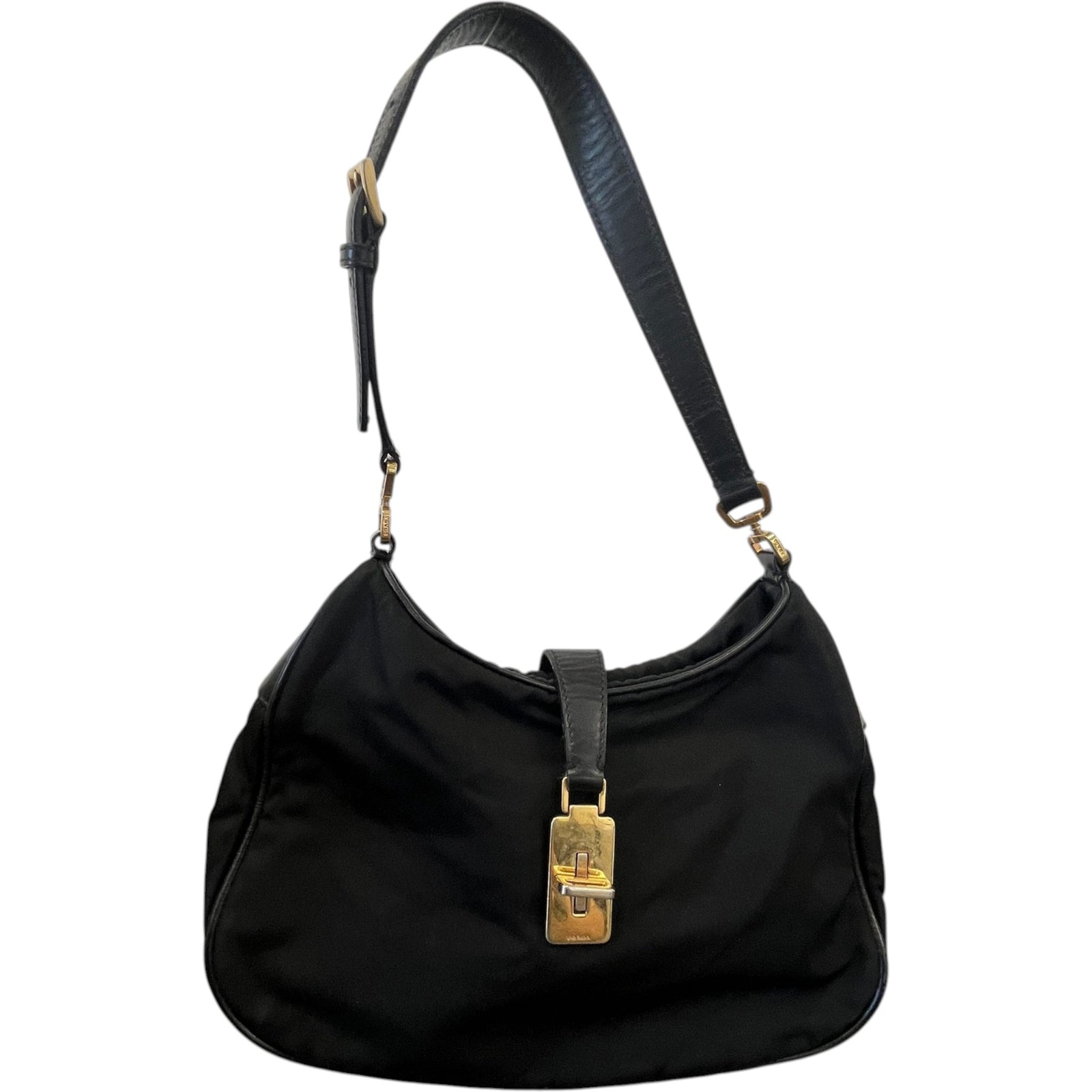Women's Tessuto Nylon Handbag Black - Photo 9