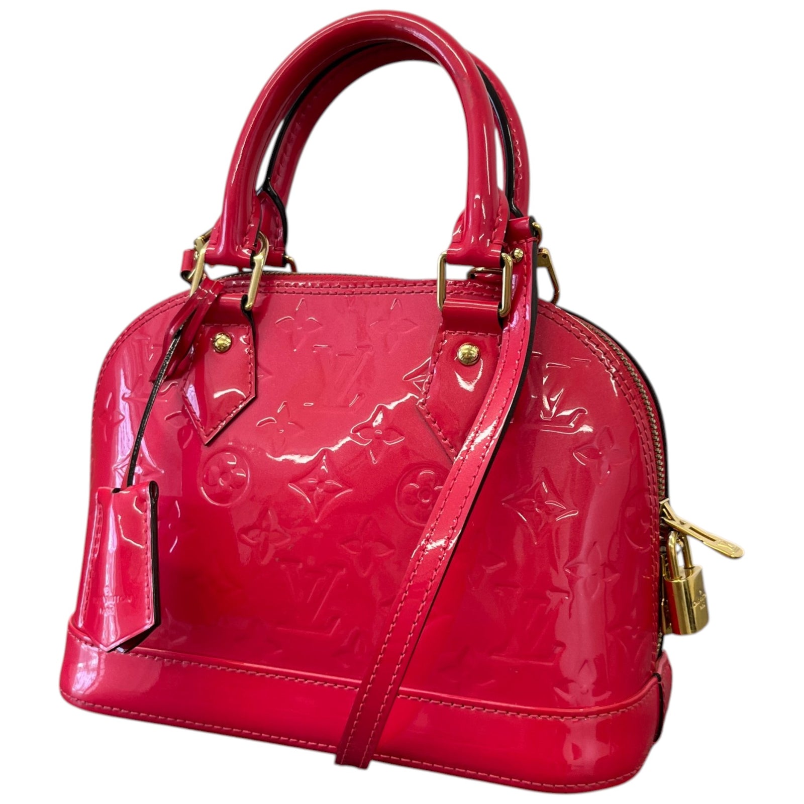 Women's Monogram Vernis Alma BB Handbag Pink - Photo 5