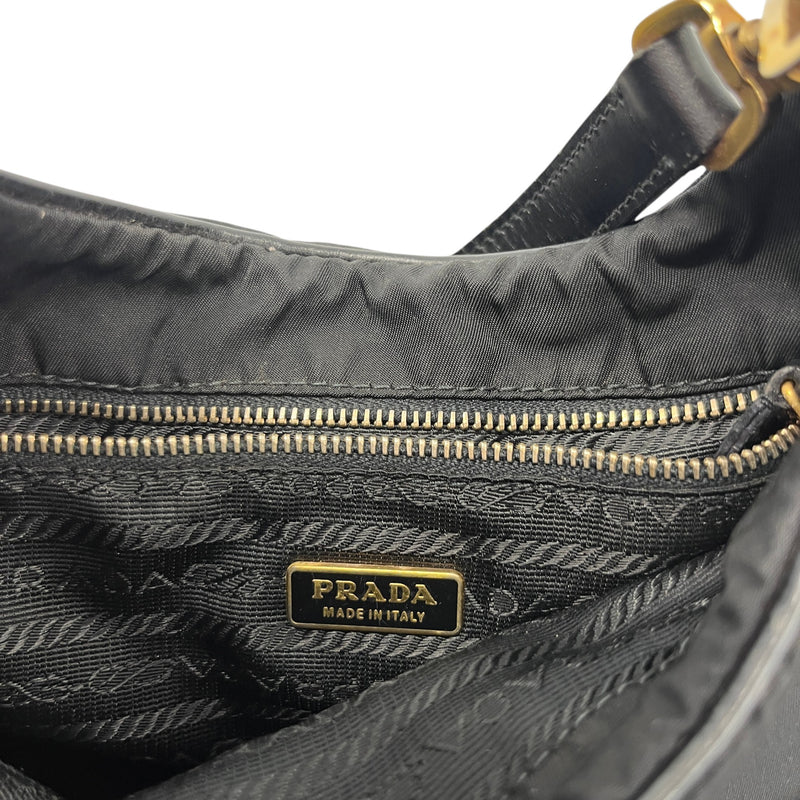 Women's Tessuto Nylon Handbag Black