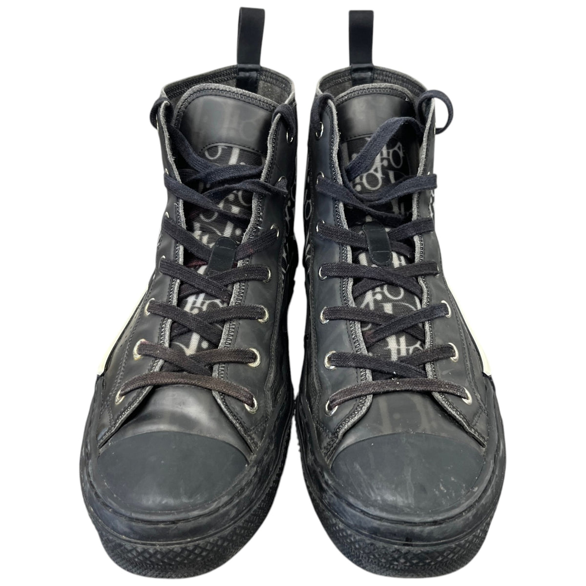 Men's B23 Oblique Motif High Trainers Black Size UK 8 / EU 42 - Photo 6