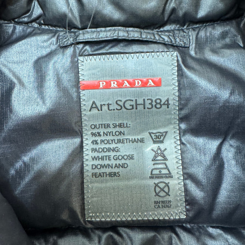 Men's Plaque Logo Gilet Black Size S