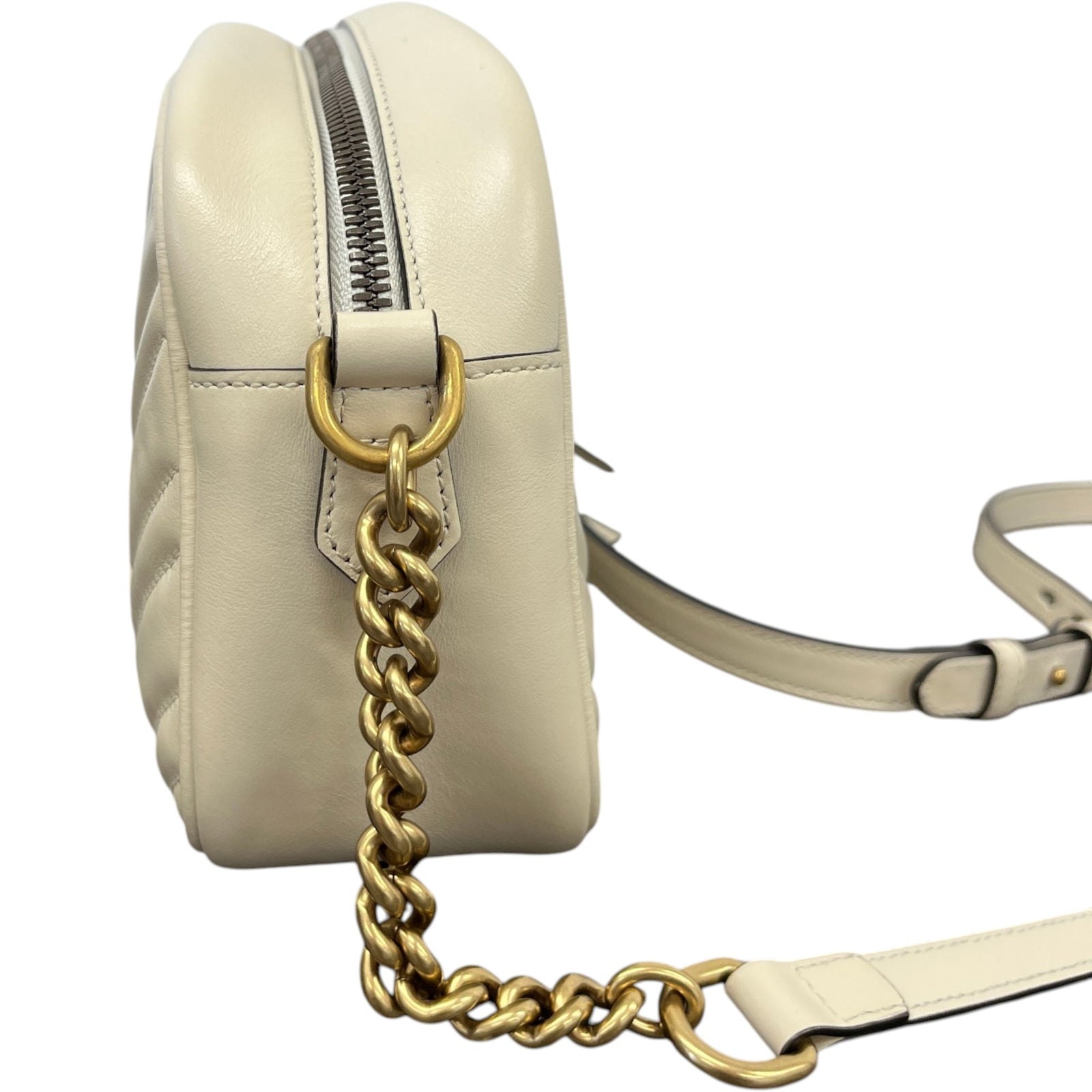 Women's Gg Marmont Bag Cream - Photo 7