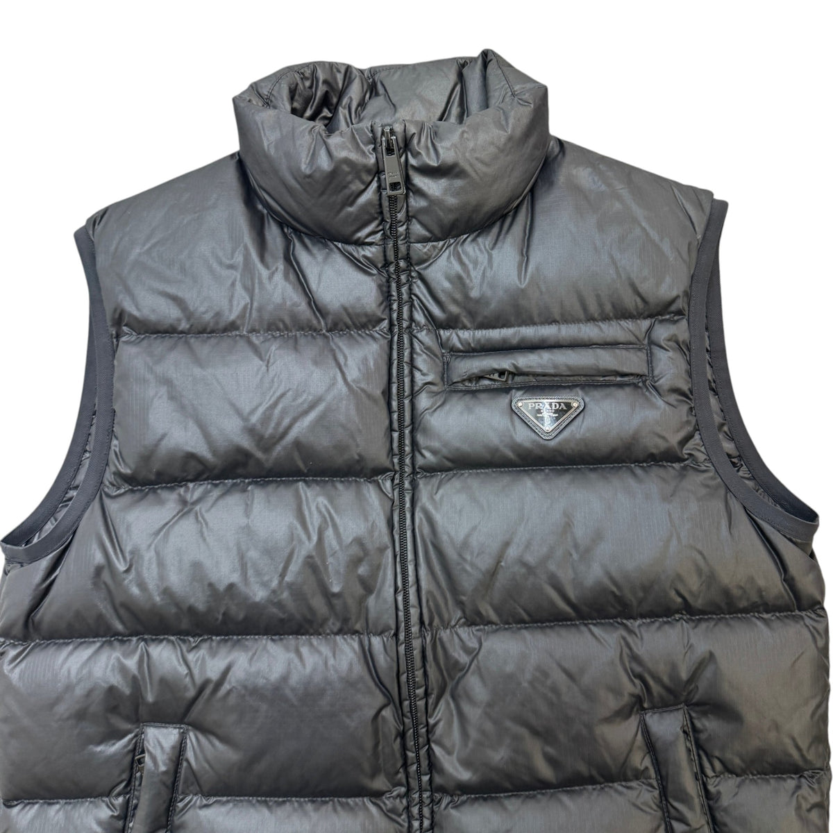 Men's Plaque Logo Gilet Black Size S - Photo 3
