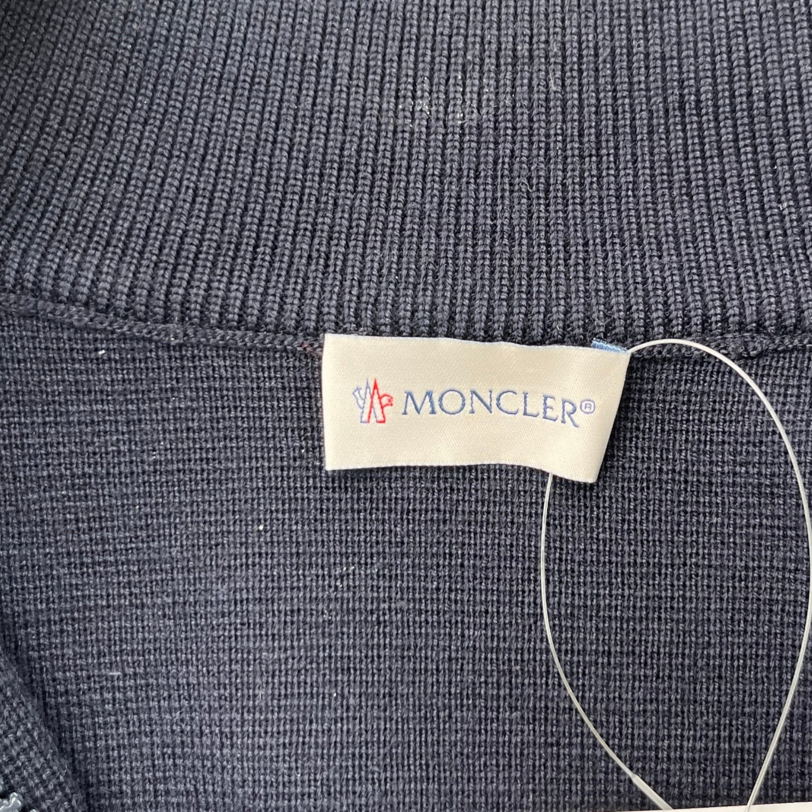 Men's Cardigan Tricot Jacket Navy Size L - Photo 7