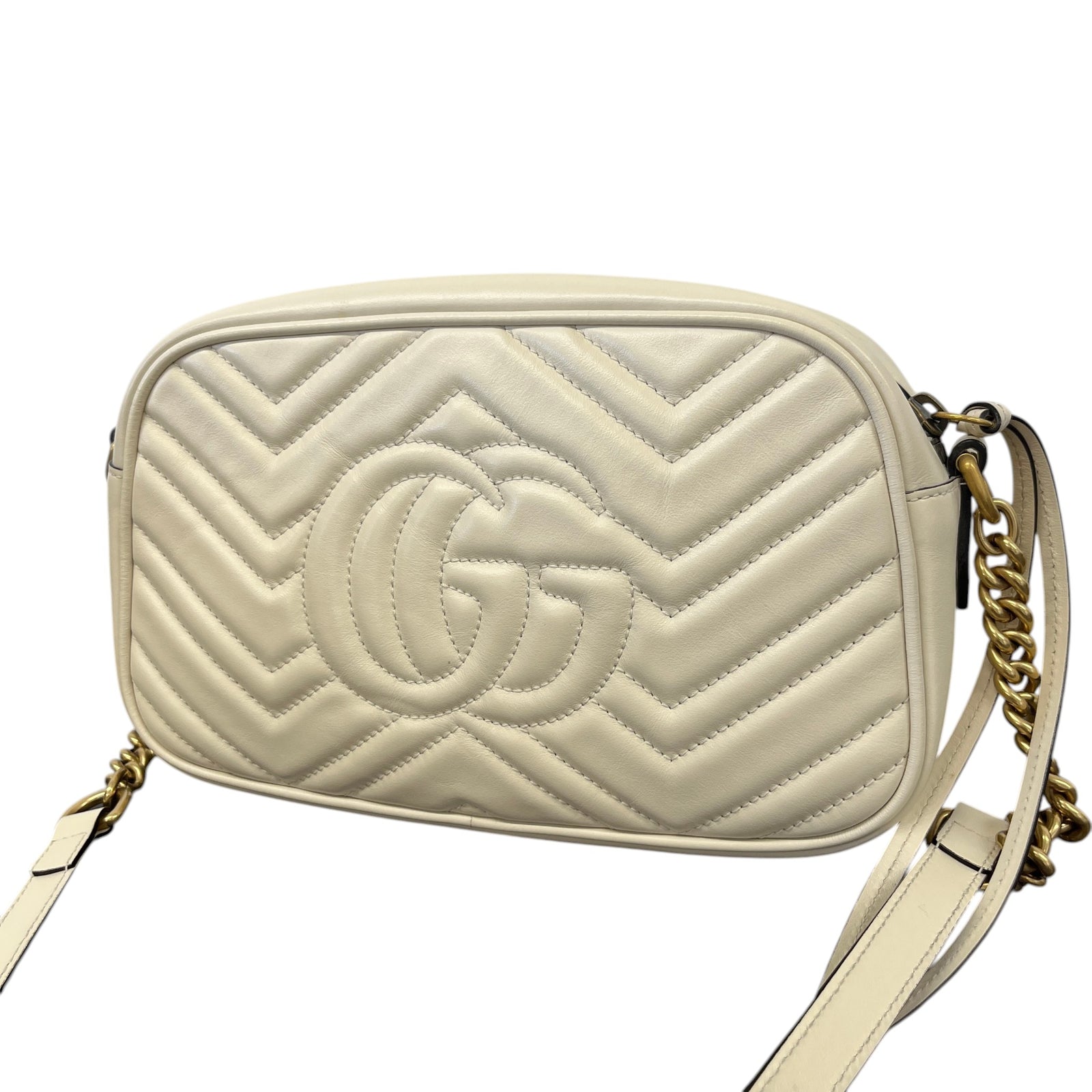 Women's Gg Marmont Bag Cream - Photo 9