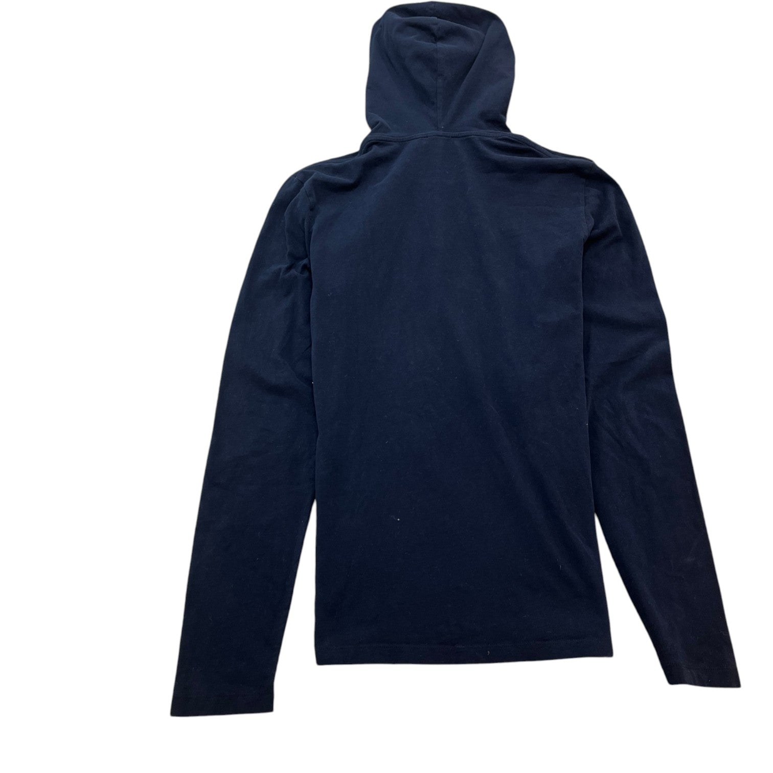 Men's Logo Print T-Shirt Hoodie Navy Size M - Photo 2