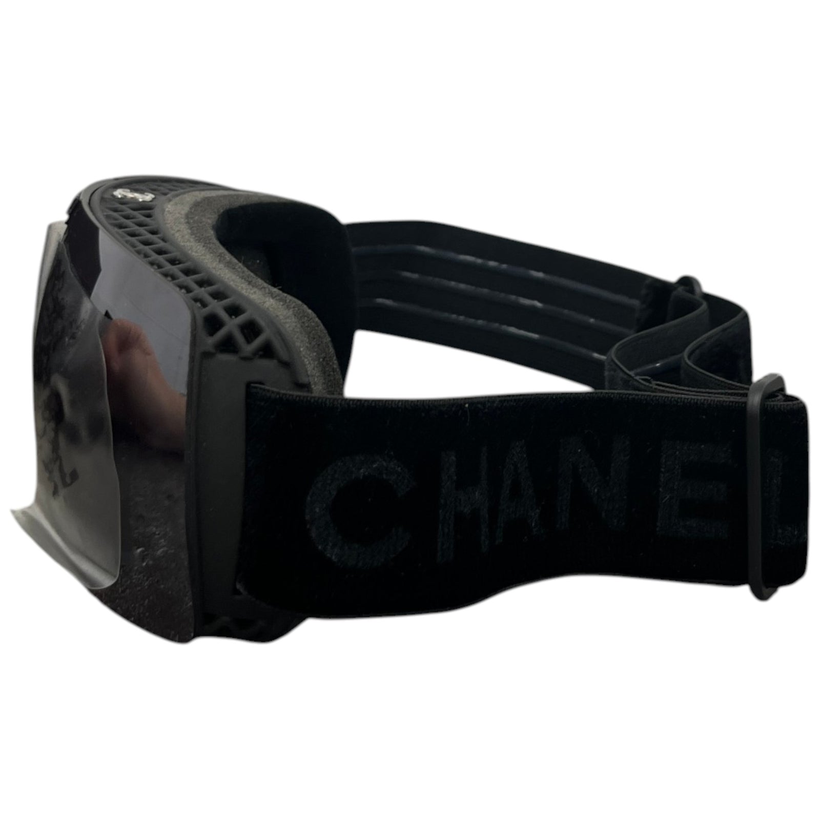 Women's Chanel Shield A71733 Ski Goggles Sunglasses Black - Photo 6
