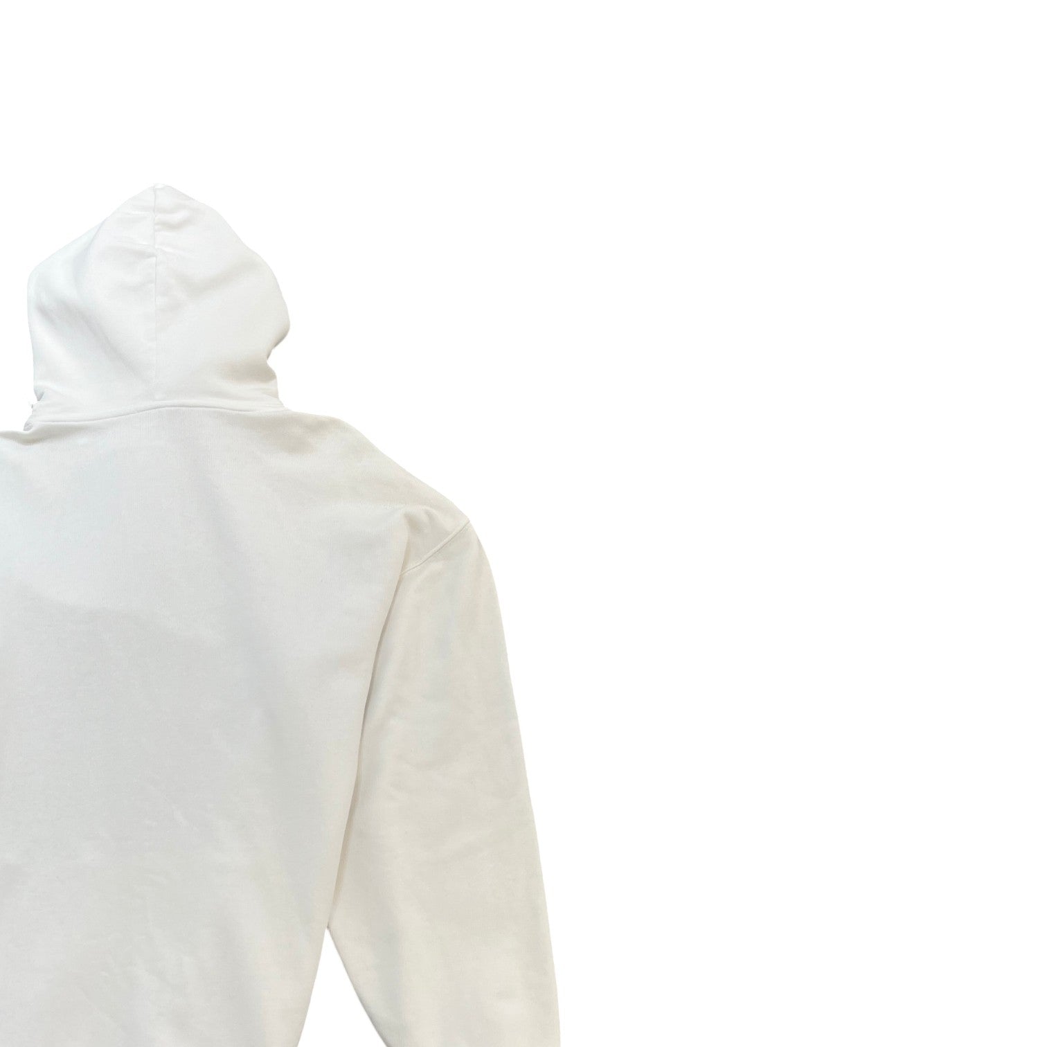 Men's Logo Print Hoodie White Size XS - Photo 4