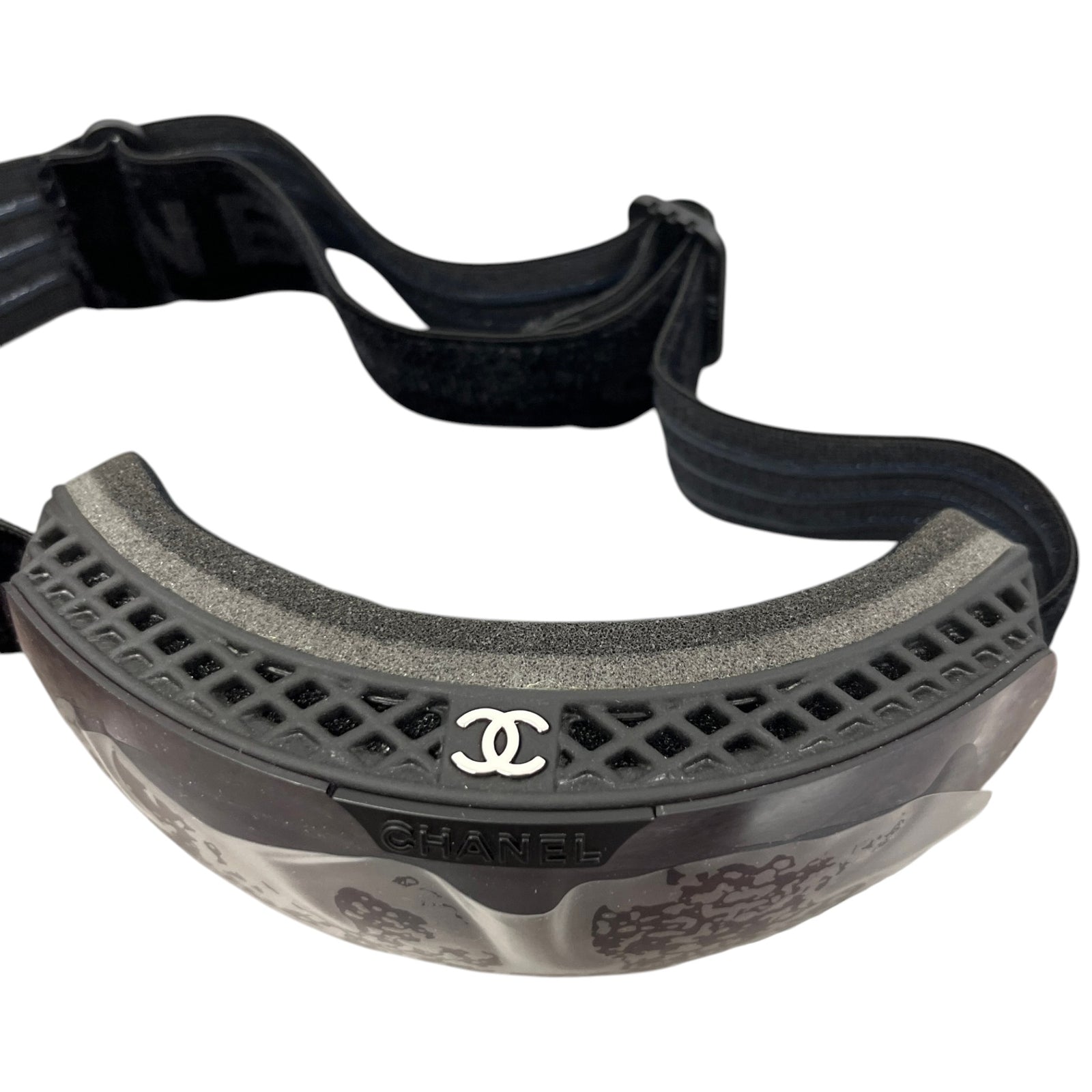 Women's Chanel Shield A71733 Ski Goggles Sunglasses Black - Photo 7