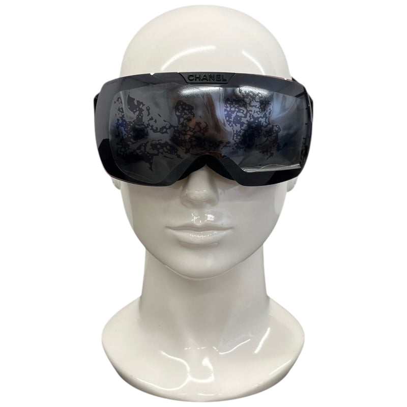 Women's Chanel Shield A71733 Ski Goggles Sunglasses Black